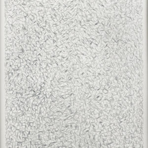 “Proceso II”, 2012, Procesos series, Staples glued on paper, 57 x 76 cm