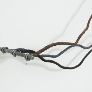 “Space No.1” (detail), 2017, Metal wire intertwined with rope